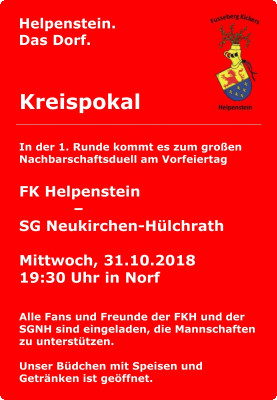 Fusseberg Kickers Helpenstein im Kreispokal
